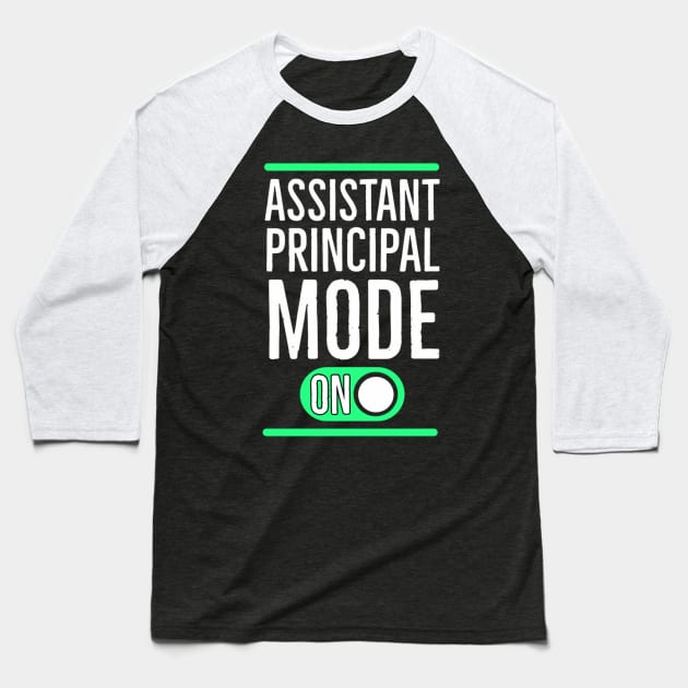 Assistant principal mode Baseball T-Shirt by Tianna Bahringer